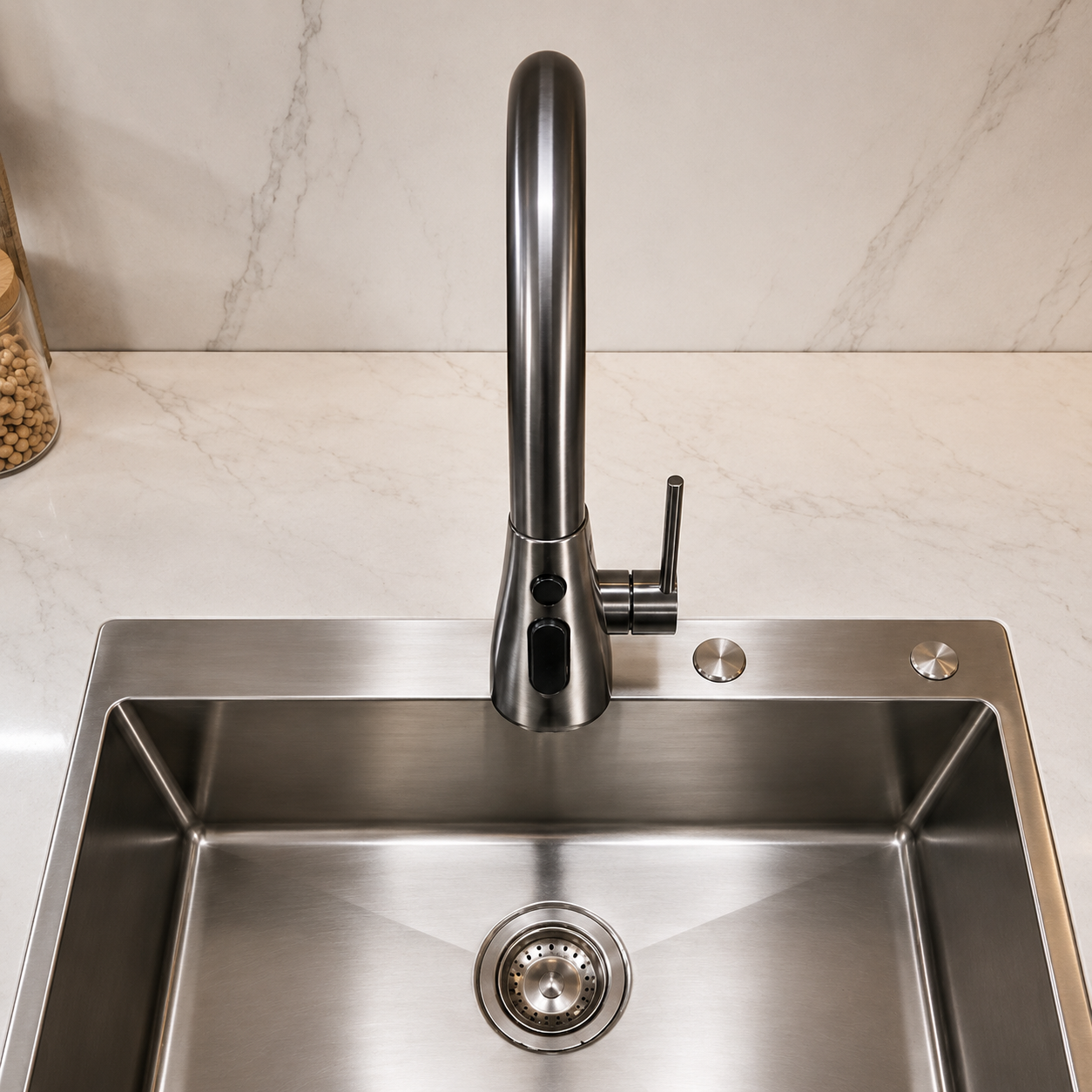 ברז מטבח - דגם 01 (כרום מבריק)